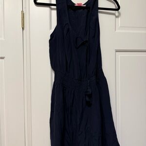 Stylish Navy Sleeveless Dress